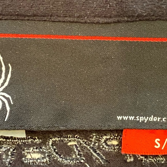 Spyder Jacket / Red Black Plaid / Mid -Weight / Quilted Lining / Zippers /Mens S - Picture 9 of 16